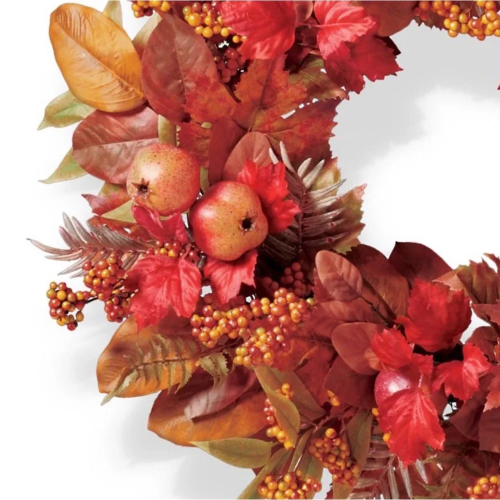 Frontgate Autumn Pomegranate Wreath - 28” - NWT